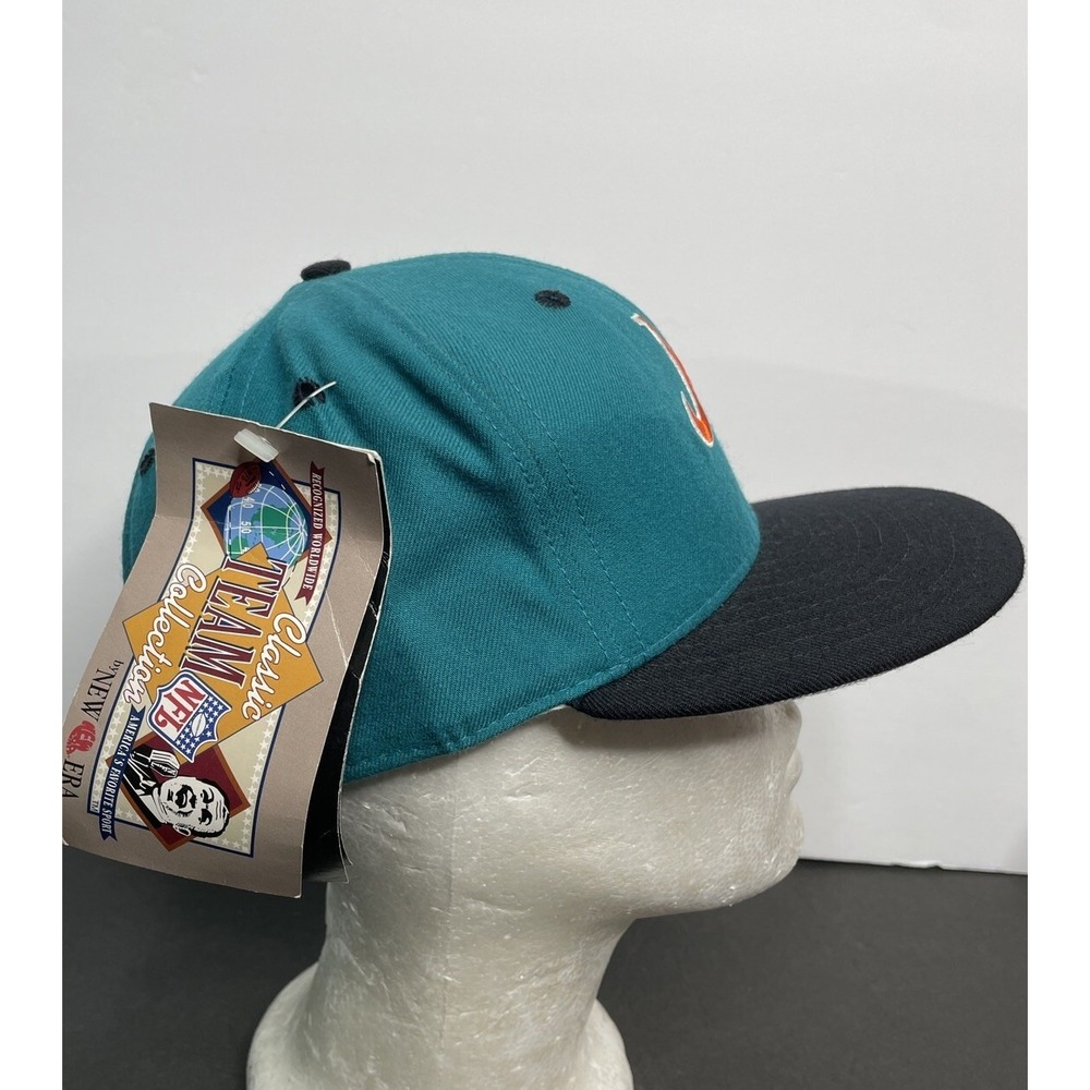 NWT Vintage New Era Miami Dolphins MD 5950 Hat 100% Wool Size‎ 6 7/8 Made In USA - Picture 4 of 11